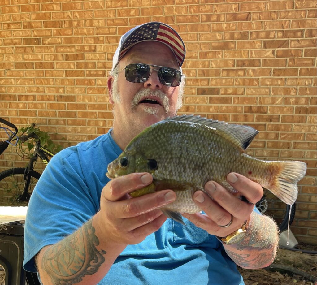 Grandpa went bluegill fishing